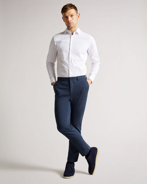 HADLO-Shirts-Hadlo: A Classic Shirt With A Twist. This 100% Cotton Long-sleeved Shirt Features A Pale Sketched Print: A Little Visual Texture To Switch Up Your Work Wardrobe. Ted Baker menswear collection Long-sleeved shirt 100% cotton Striped pattern Button-up front cuffs and collar Our model is 6'2\ / 1.87m and wears a Ted size 3 "- Ted Baker Romania